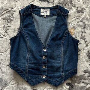 Madden NYC Women's Denim Vest